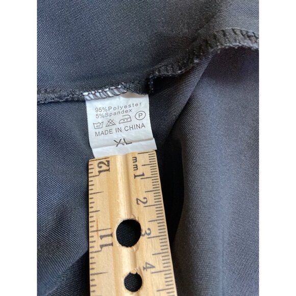 Womens Camisole Top Black Lace Trim V-Neck Adjustable Straps Whimsy Goth - Picture 3 of 6